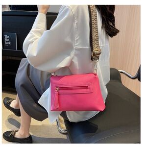 15. Pink - Square Crossbody with Guitar Strap